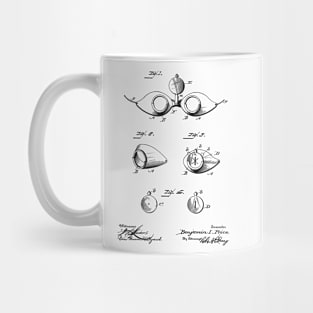 Opera Glasses Vintage Patent Hand Drawing Mug